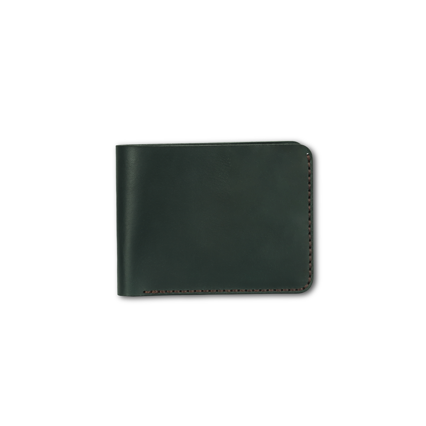 Green BiFold Wallet Front