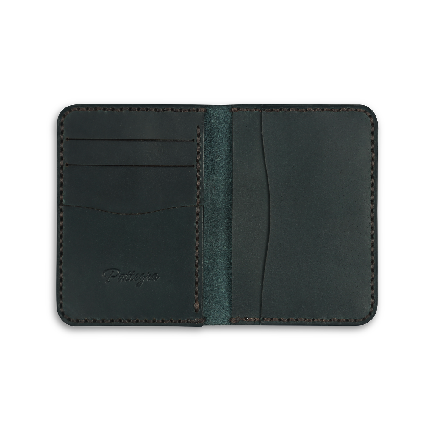 Green Executive Card Holder Inside