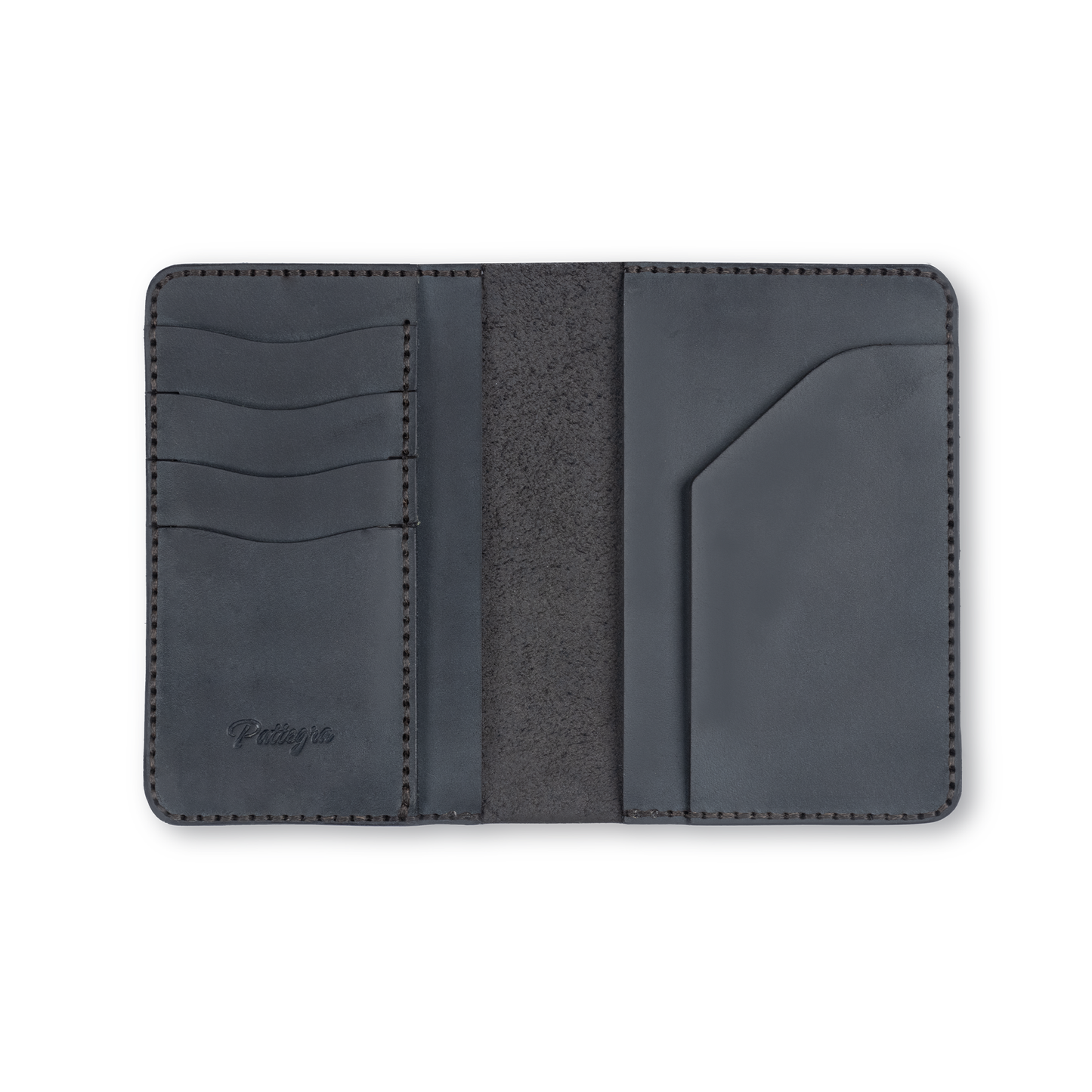 Blue Passport Holder Inside